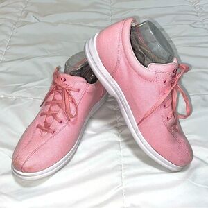 Apex Women's Ellen Canvas Sneaker, Pink, Size 10 Medium Orthopedic Non Slip